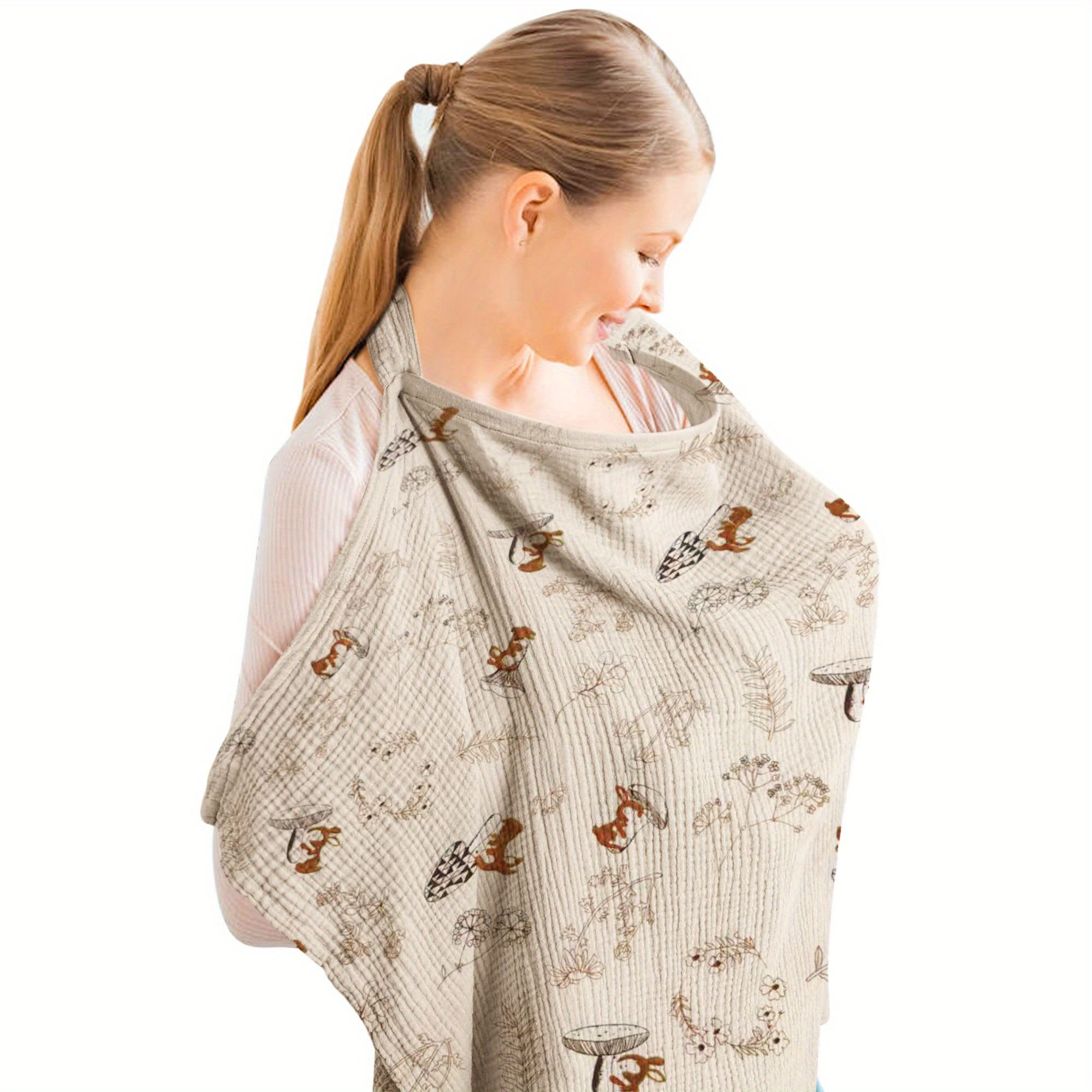 1 pc Nursing Cover Cloth - Out - Nursing Cover Breastfeeding 评论和价格