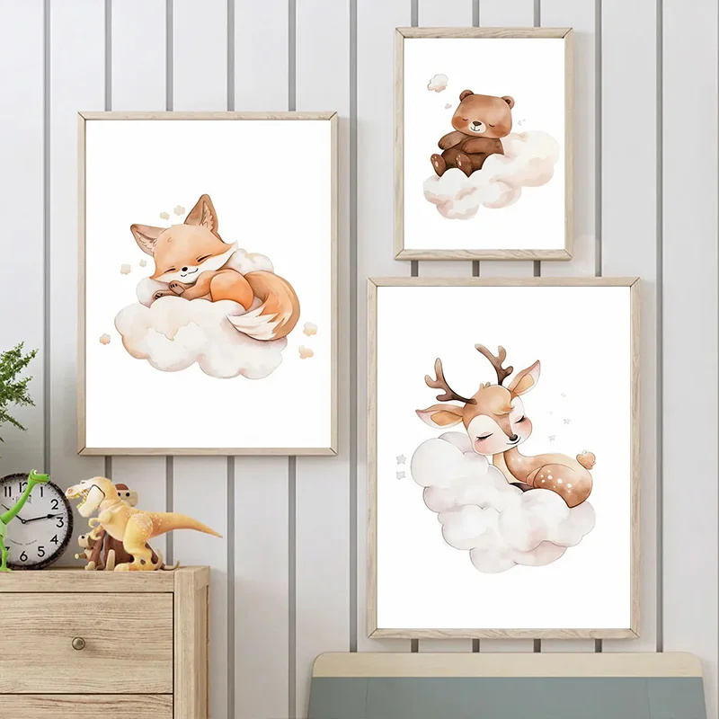1pc Frameless Cartoon Cloud An - Baby Nursery Picture Frames 评论和价格