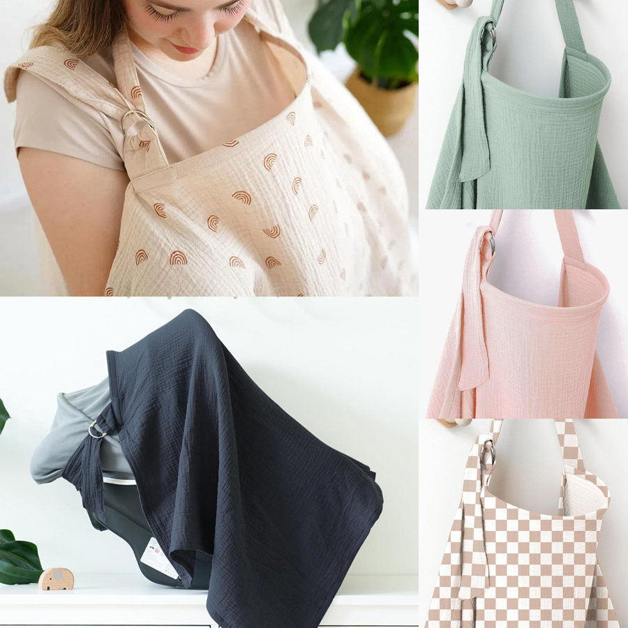 Muslin Breastfeeding Cover Por - Nursing Cover Breastfeeding 评论和价格