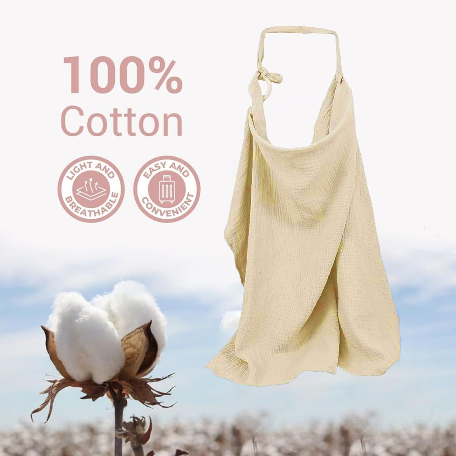 Muslin Nursing Cover for Baby  - Nursing Cover Breastfeeding 评论和价格