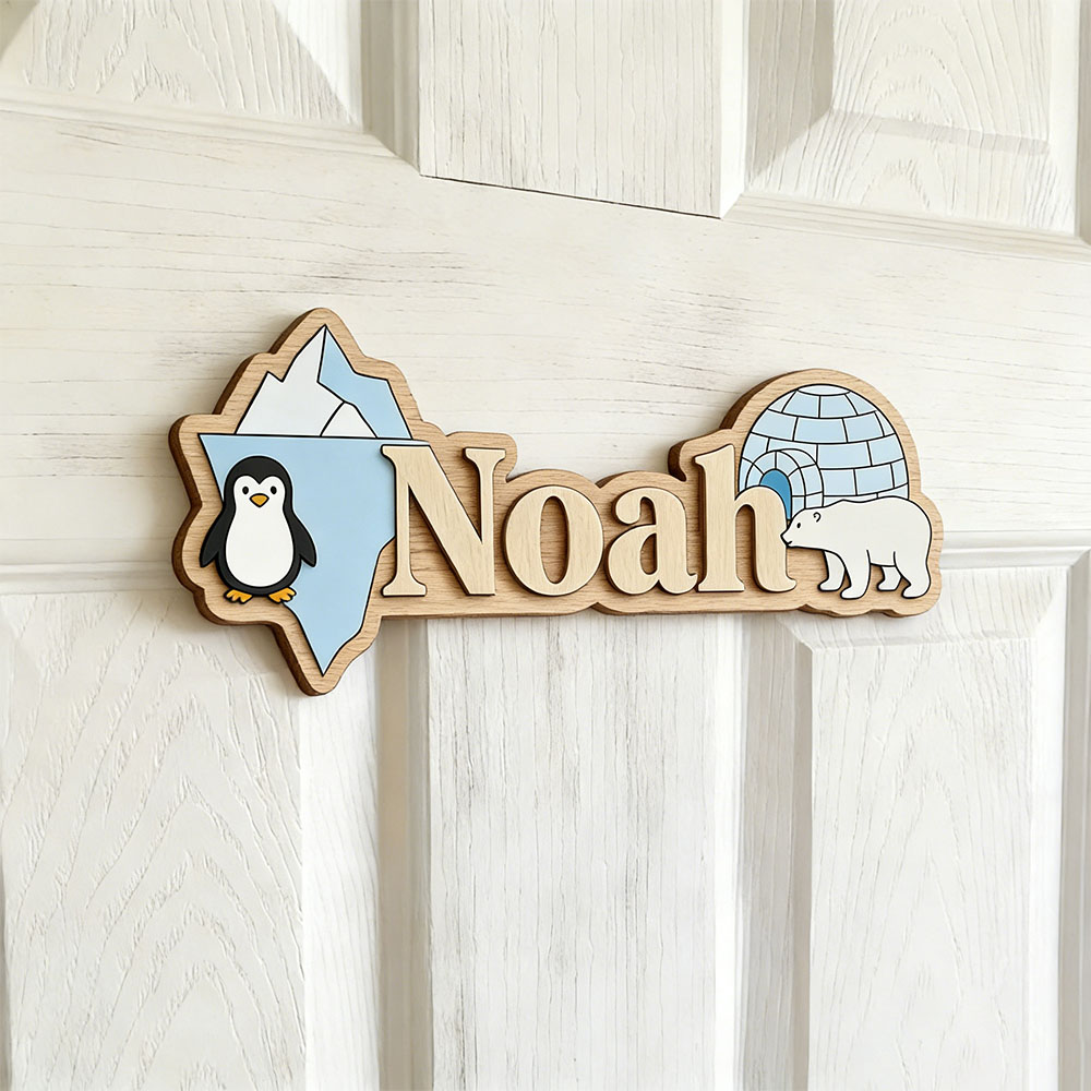 Arctic Penguin & Polar Bear Cu - Baby Nursery Room 评论和价格