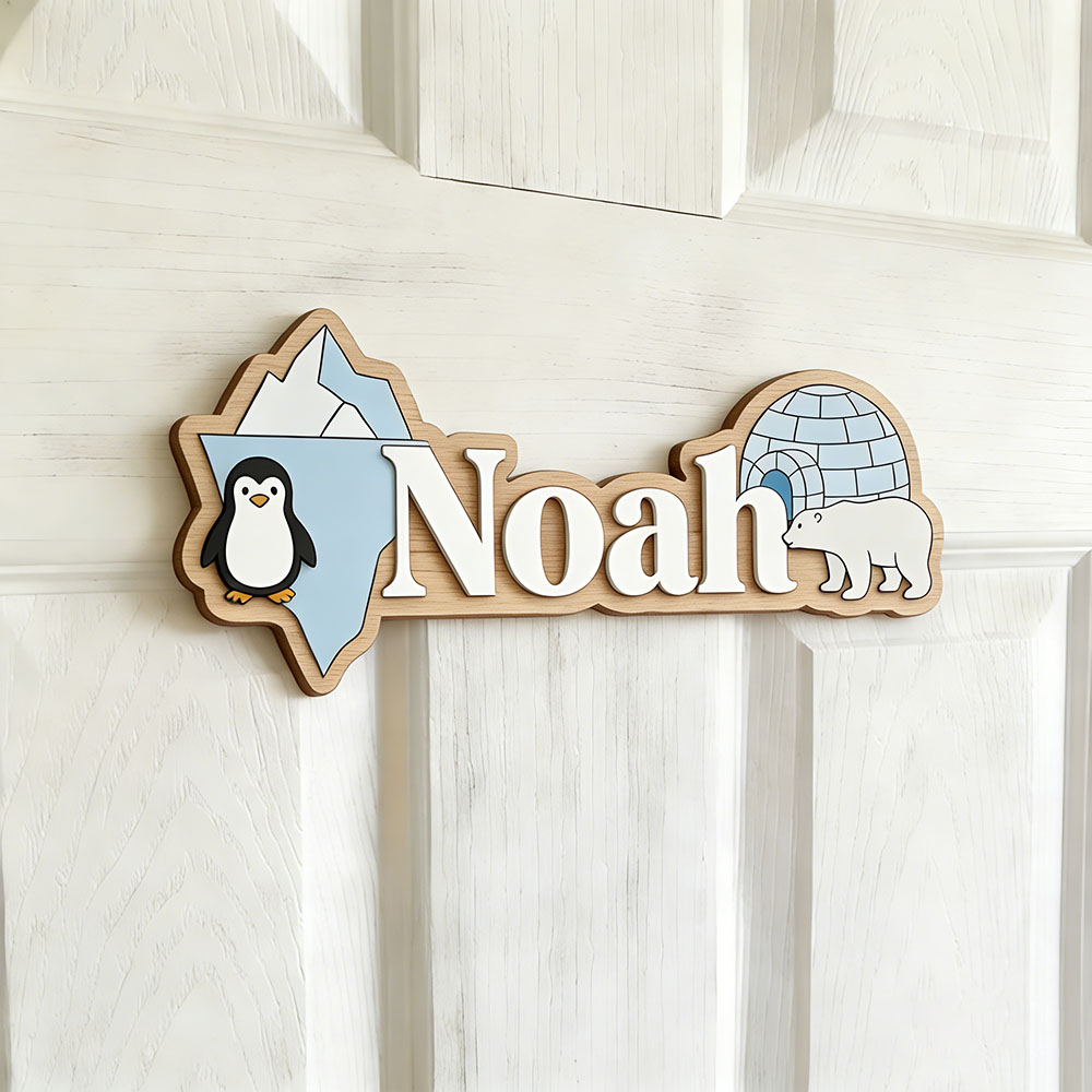 Arctic Penguin & Polar Bear Cu - Baby Nursery Room 评论和价格