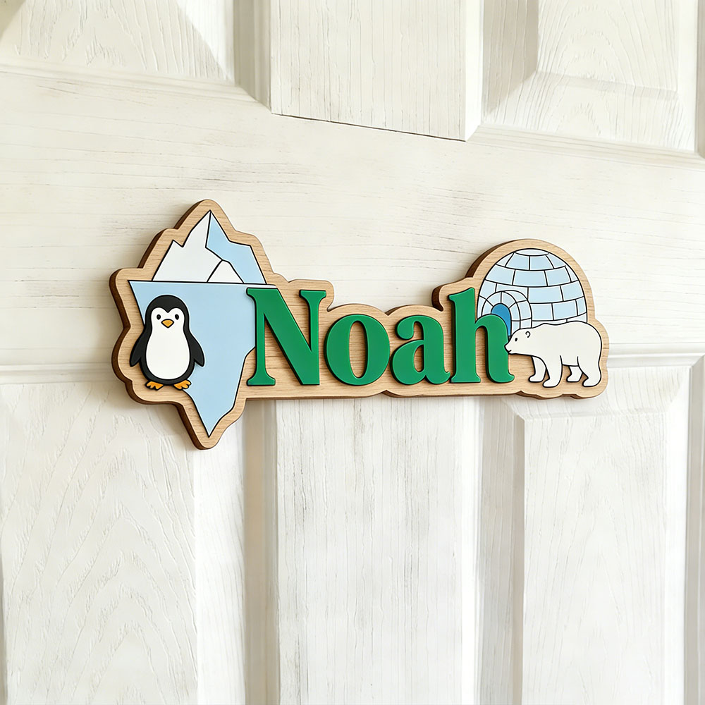 Arctic Penguin & Polar Bear Cu - Baby Nursery Room 评论和价格