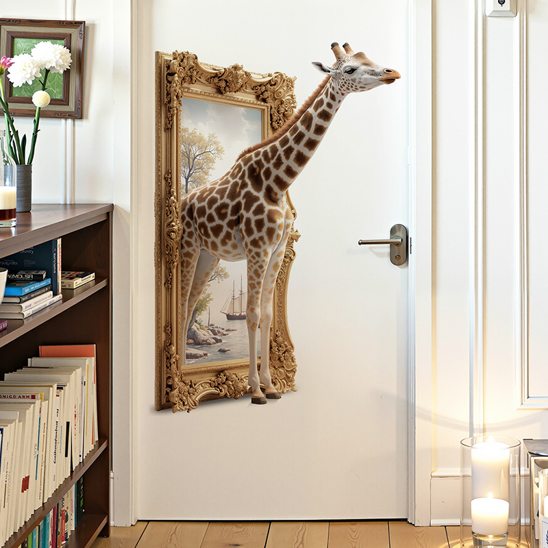 3D Giraffe Wear Out Nordic Pic - Baby Nursery Picture Frames 评论和价格