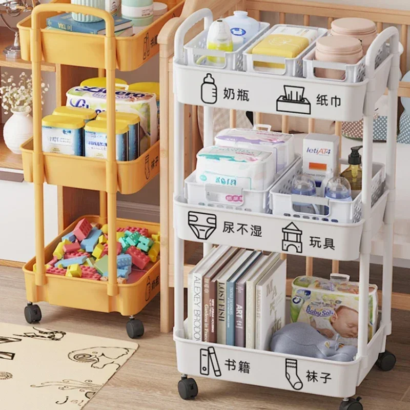 Small Cart Storage Rack Newbor - Baby Bookshelf Small 评论和价格