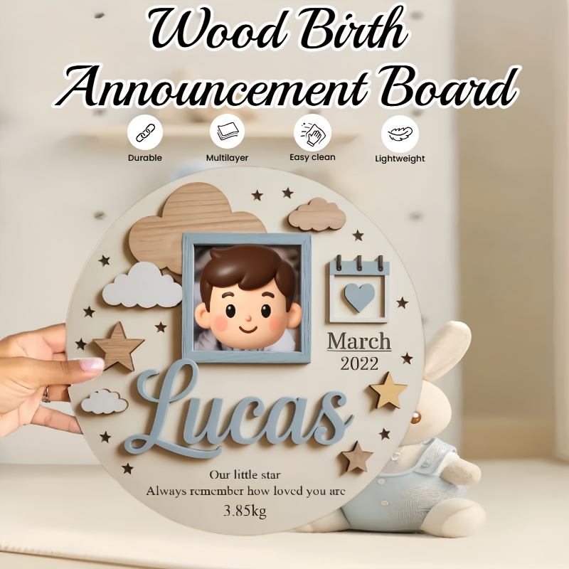 Personalized Baby Photo Frame, - Baby Nursery In 评论和价格