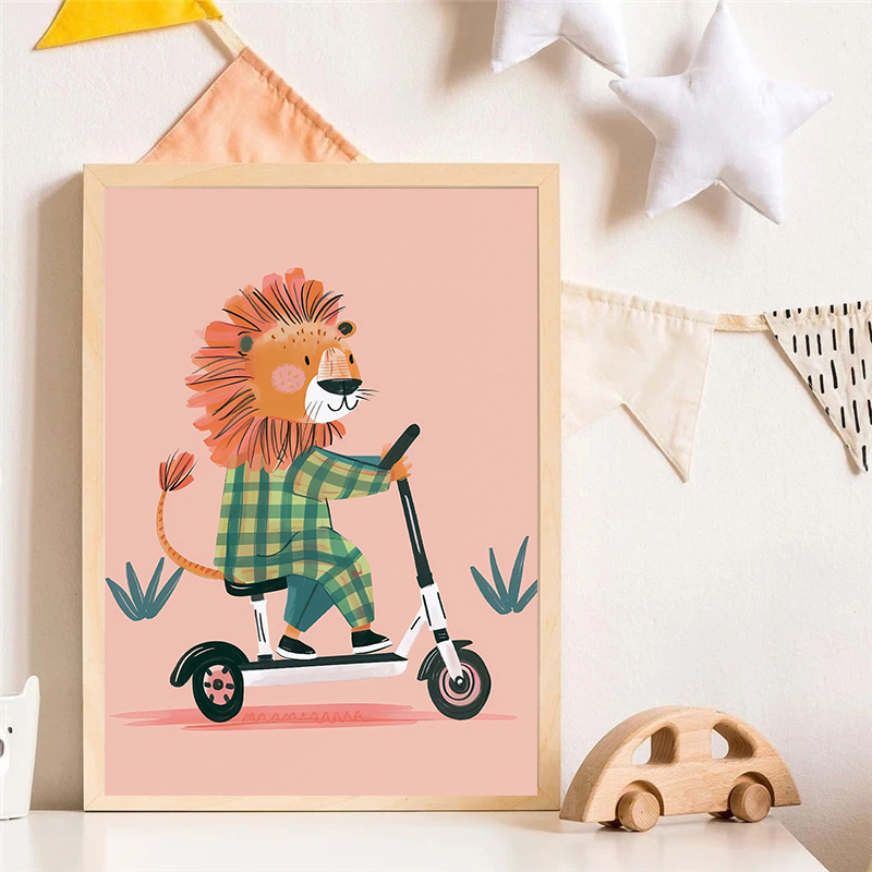 Dog Airplane Lion in Car Anima - Baby Nursery Room 评论和价格