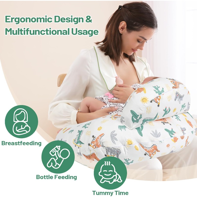 Nursing Pillow with Animal Pri - Nursing Cover Breastfeeding 评论和价格