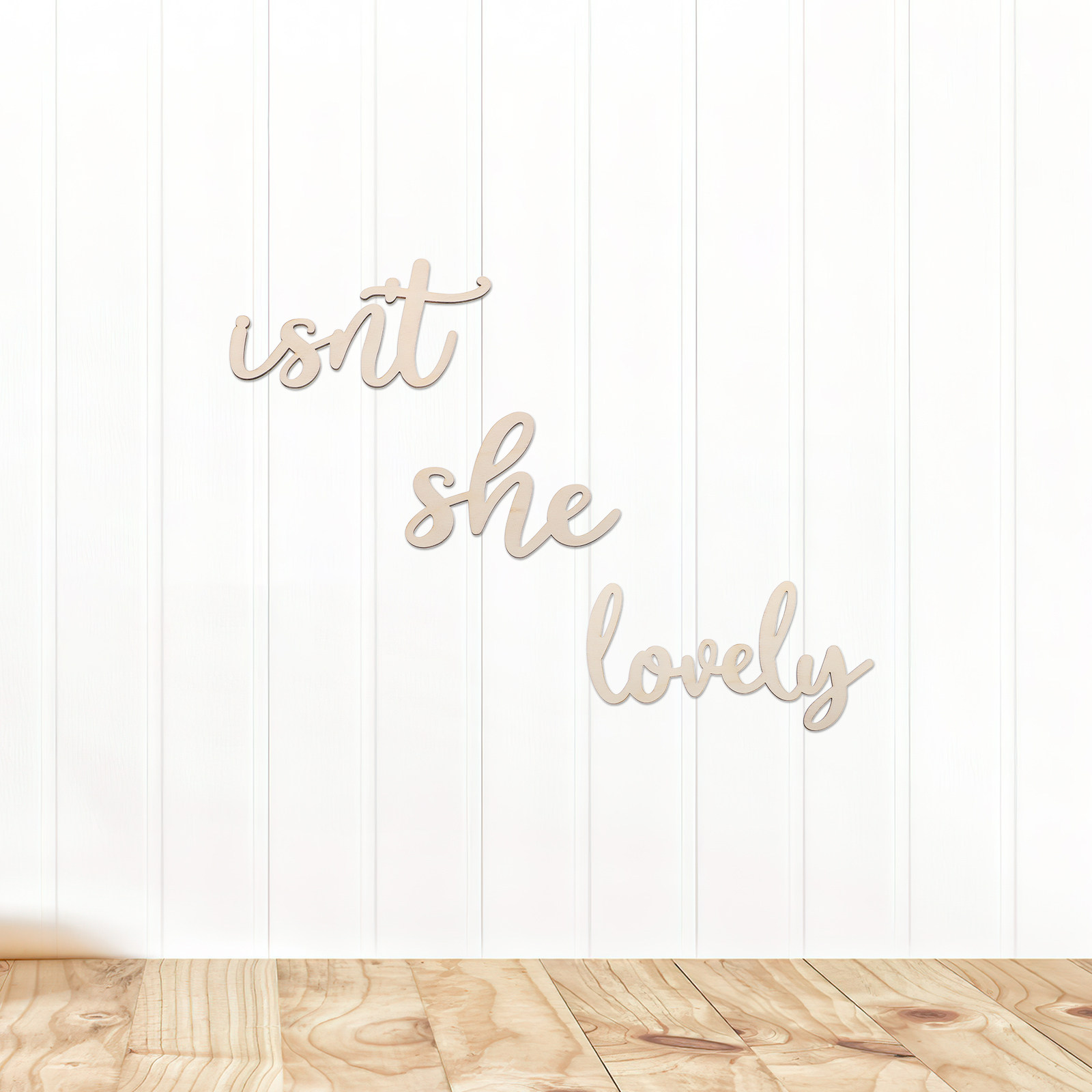 Wood Sign Wooden Wall Sticker  - Baby Nursery Room 评论和价格