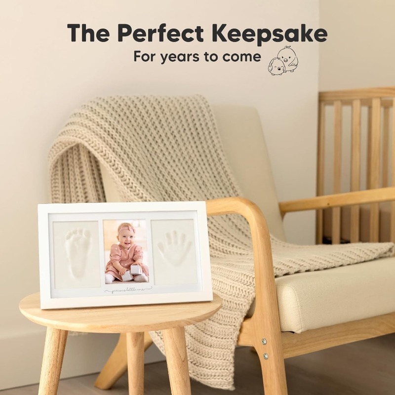 Baby Handprint Footprint Clay  - Baby Nursery Picture Frames 评论和价格