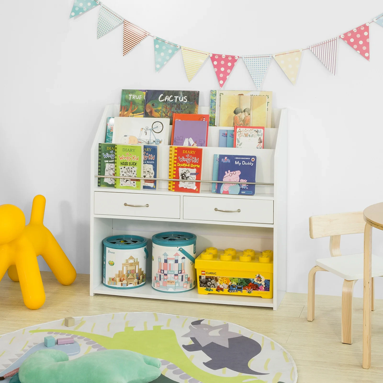 Machine Modern White Small Bab - Baby Bookshelf Small 评论和价格