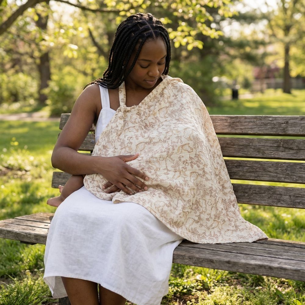 Cotton Breastfeeding Nursing C - Nursing Cover Breastfeeding 评论和价格