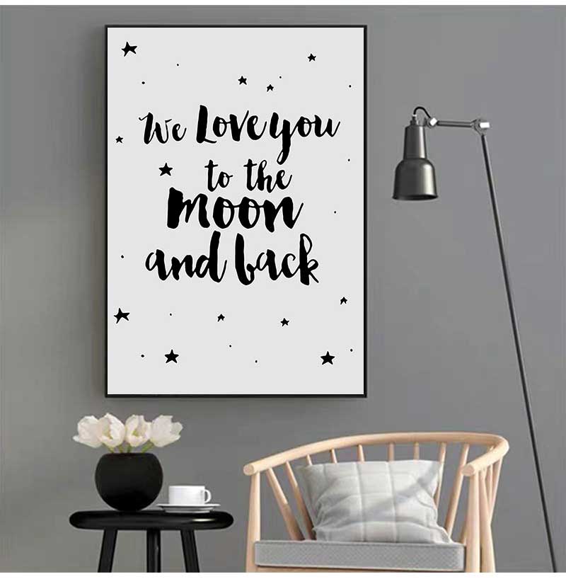 Sign Poster Stars Nursery Canv - Baby Nursery Picture Frames 评论和价格