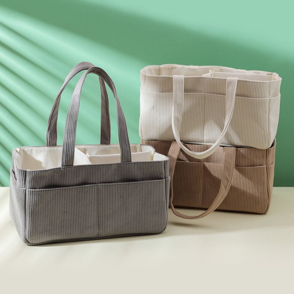 Corduroy Bag Large Capacity Di - Baby Nursery Backpack 评论和价格