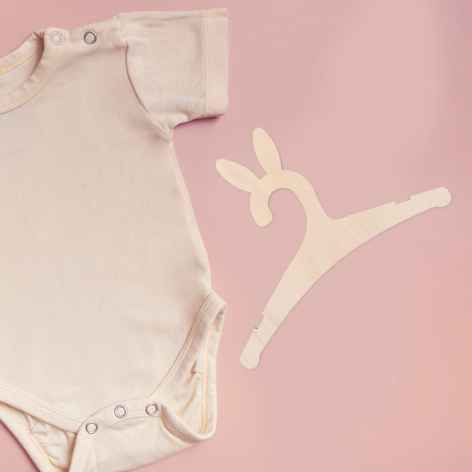 5Pcs DIY Wooden Baby Clothes H - Baby Nursery Room 评论和价格