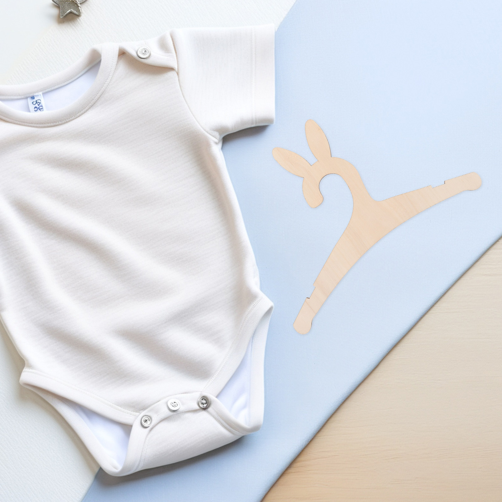 5Pcs DIY Wooden Baby Clothes H - Baby Nursery Room 评论和价格